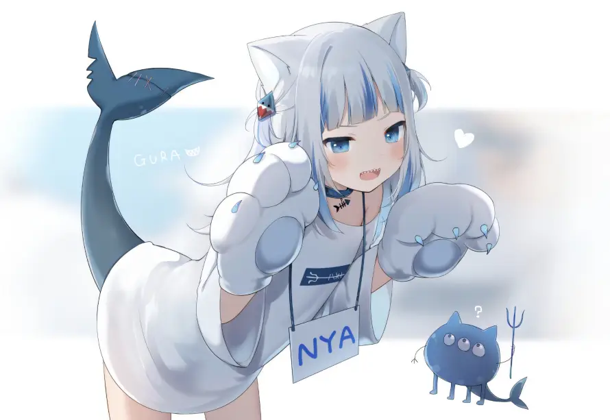 4k可爱壁纸 - 尾巴 - 猫娘 - 猫耳「哲风壁纸」