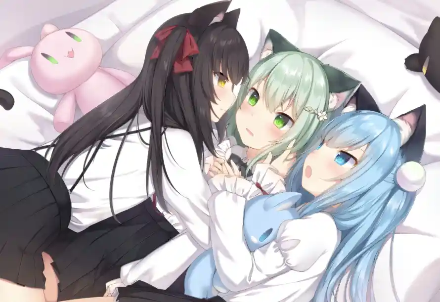 2k互动壁纸-二次元 - 兽耳-猫耳少女壁纸推荐「哲风壁纸」