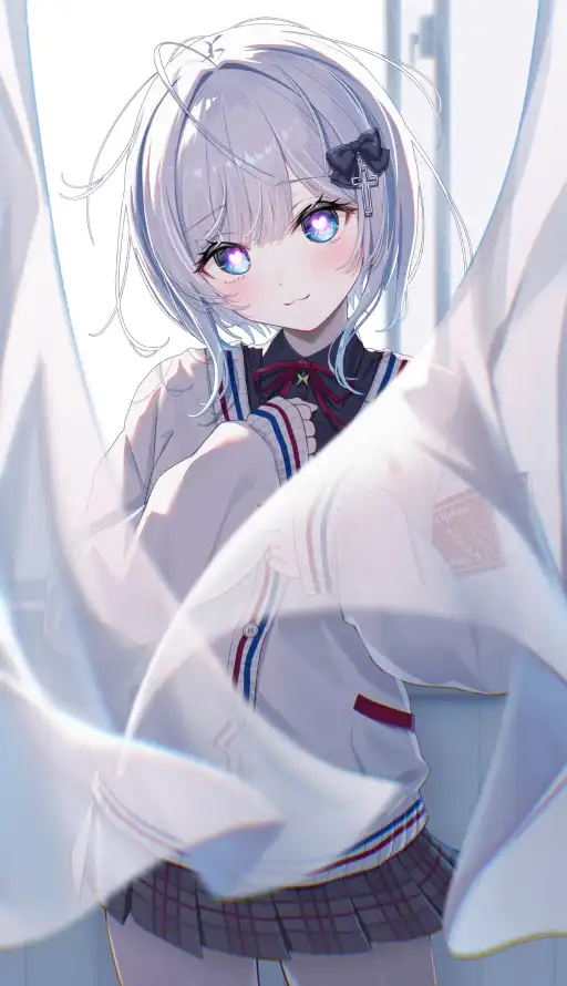 4k制服壁纸 - 少女 - 柔和 - 校服「哲风壁纸」