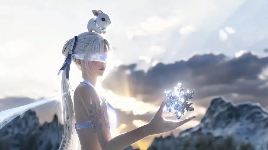 4k云层壁纸 - 兔子 - 冰晶 - 山脉「哲风壁纸」