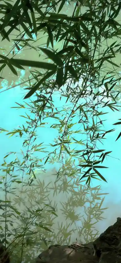 4k倒影壁纸 - 山石 - 水面 - 清新「哲风壁纸」