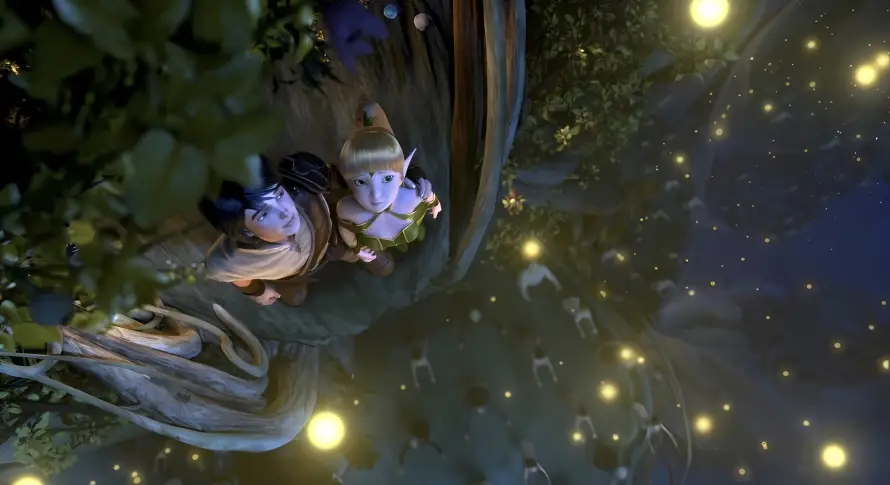 2k光点壁纸-萤火虫与冒险-精灵王座免费下载「哲风壁纸」