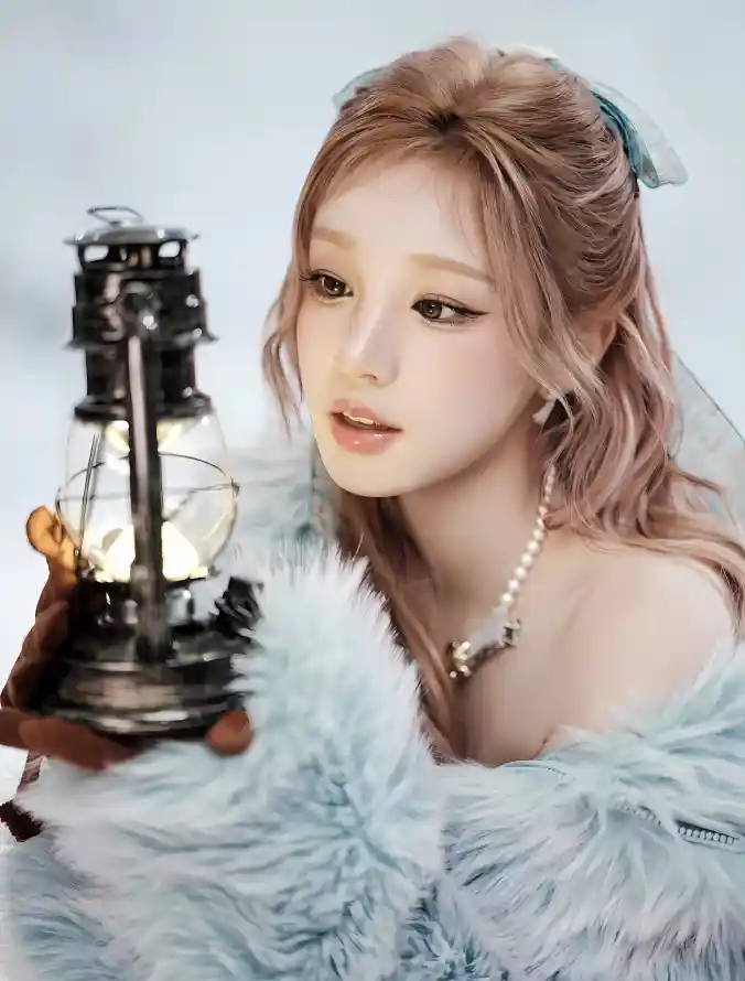 4k灯盏壁纸 - 宋雨琦 - 优雅气质 - 冬日氛围「哲风壁纸」