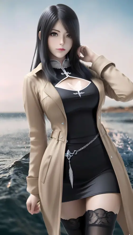 4k凉冰壁纸 - 天空 - 性感 - 海浪「哲风壁纸」