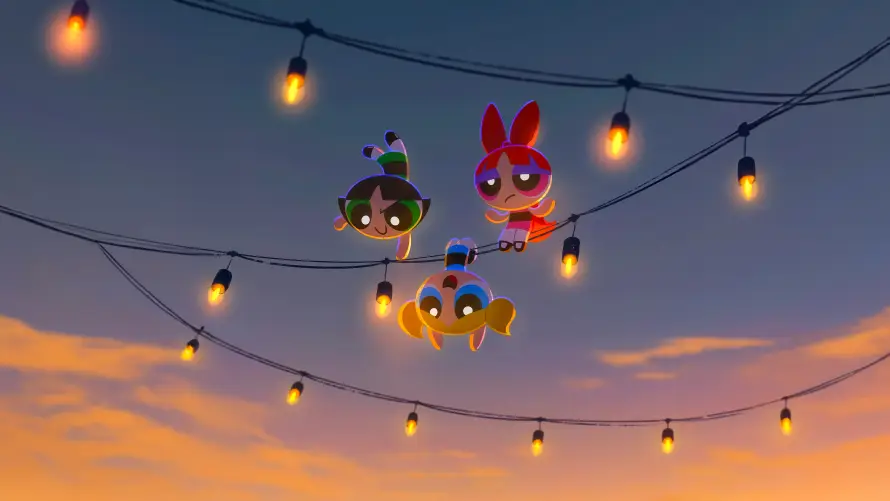 4k串灯壁纸 - 云朵 - 动画 - 卡通「哲风壁纸」