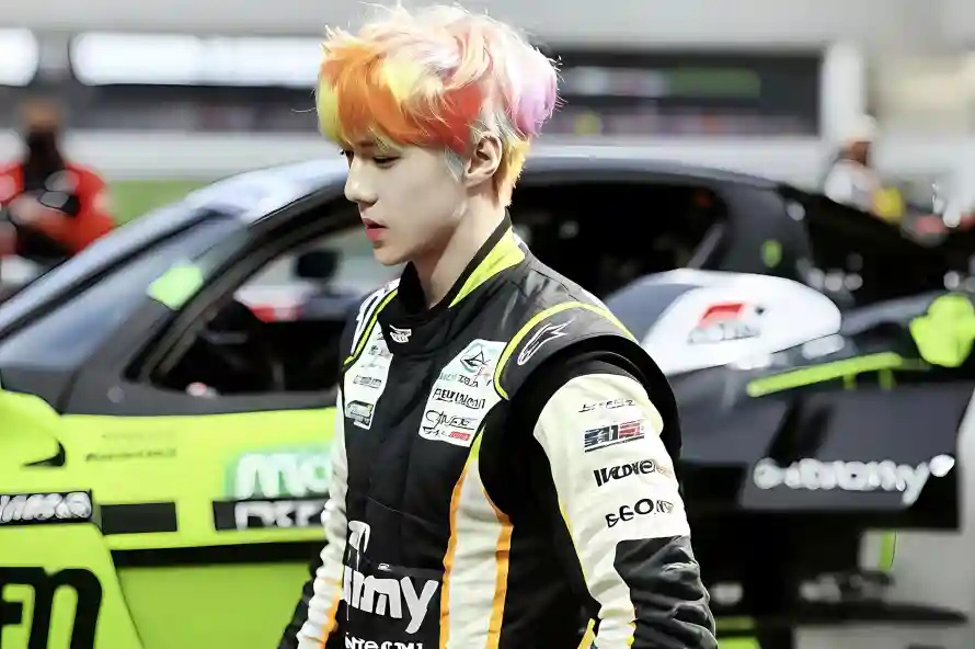 4k帅气壁纸 - 吴世勋 - 赛车场 - 赛车服「哲风壁纸」