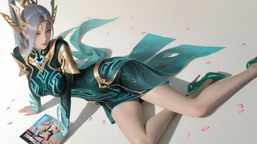 4k女娲壁纸 - 花瓣 - 高跟鞋 - 动态姿势「哲风壁纸」 4k女娲壁纸 - 花瓣 - 高跟鞋 - 动态姿势「哲风壁纸」