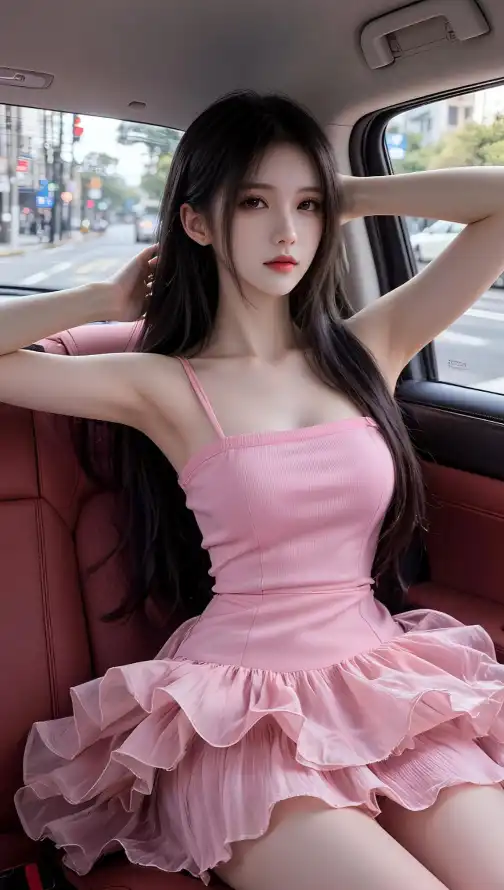 4k坐姿壁纸 - 少女 - 性感 - 时尚「哲风壁纸」