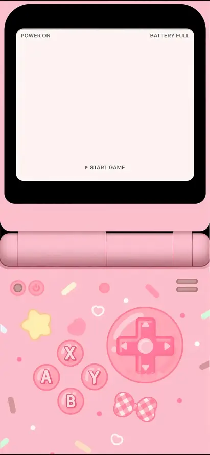 4k卡通壁纸 - 掌机 - 粉色 - 折叠屏「哲风壁纸」