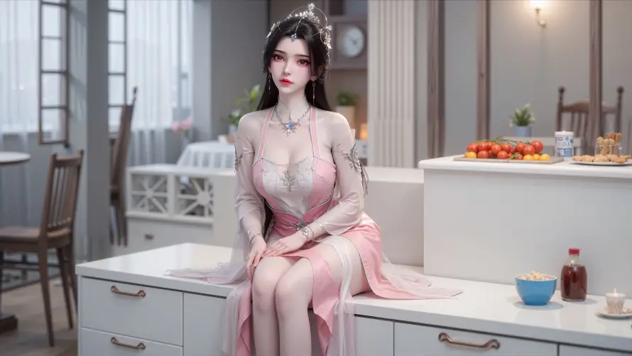 4k仙逆壁纸 - 李慕婉 - 优雅坐姿 - 写实画风「哲风壁纸」