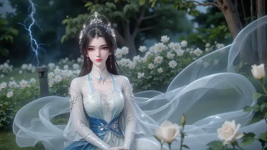 4k仙侠壁纸 - 仙逆 - 发饰 - 庭院「哲风壁纸」