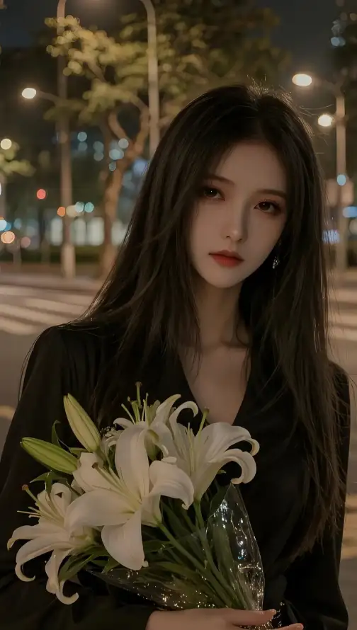 4k壁纸壁纸 - 夜晚 - 夜景 - 红唇「哲风壁纸」