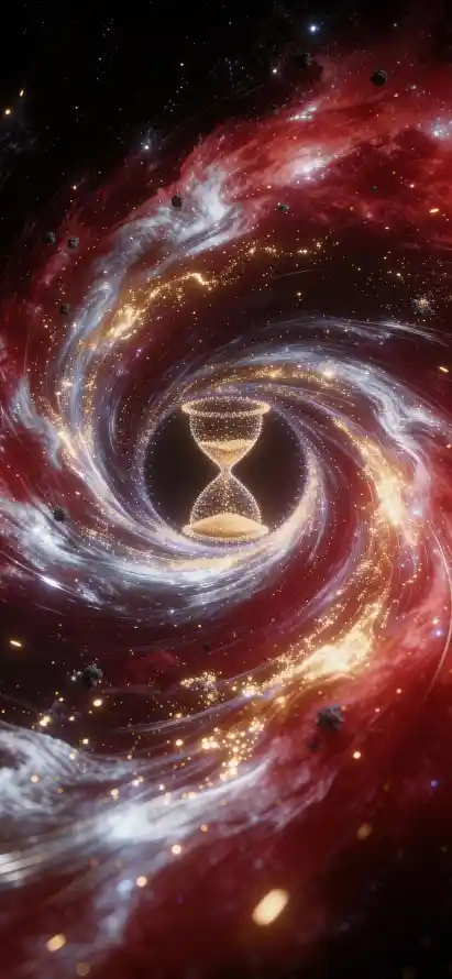 4k压迫感壁纸 - 光效粒子 - 宇宙星空 - 宇宙漩涡「哲风壁纸」