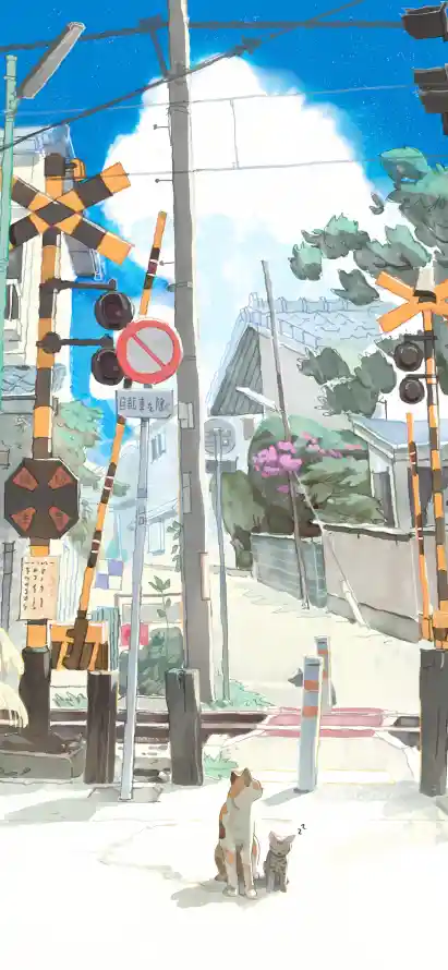 4k云朵壁纸 - 天空 - 小猫 - 房屋「哲风壁纸」