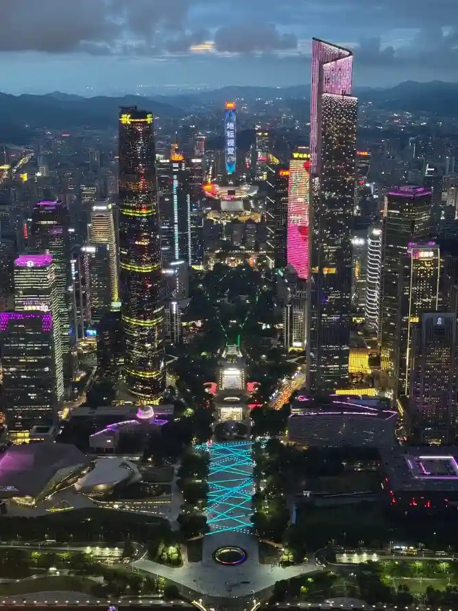 4k城市壁纸 - 夜景 - 广州 - 灯光「哲风壁纸」