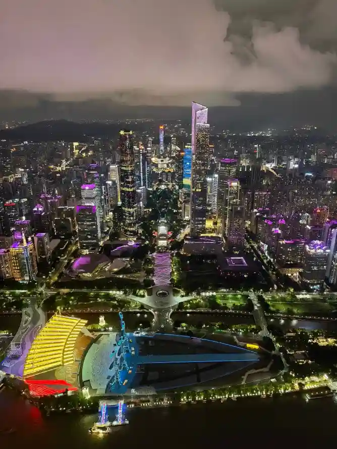 4k城市壁纸 - 夜景 - 广州 - 灯光「哲风壁纸」