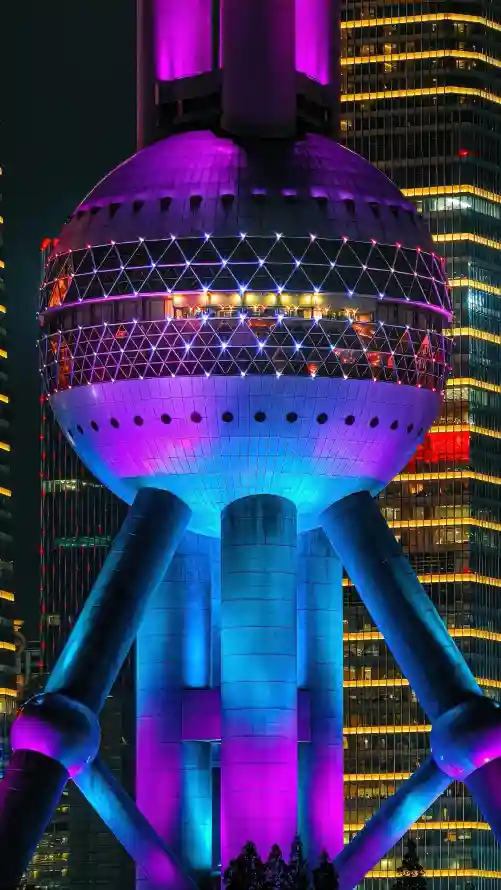 4k上海壁纸 - 城市 - 夜晚 - 夜景「哲风壁纸」