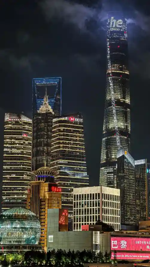 4k上海壁纸 - 城市 - 夜晚 - 夜景「哲风壁纸」