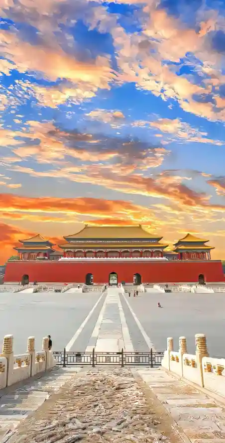 4k北京壁纸 - 宫殿 - 故宫 - 晚霞「哲风壁纸」