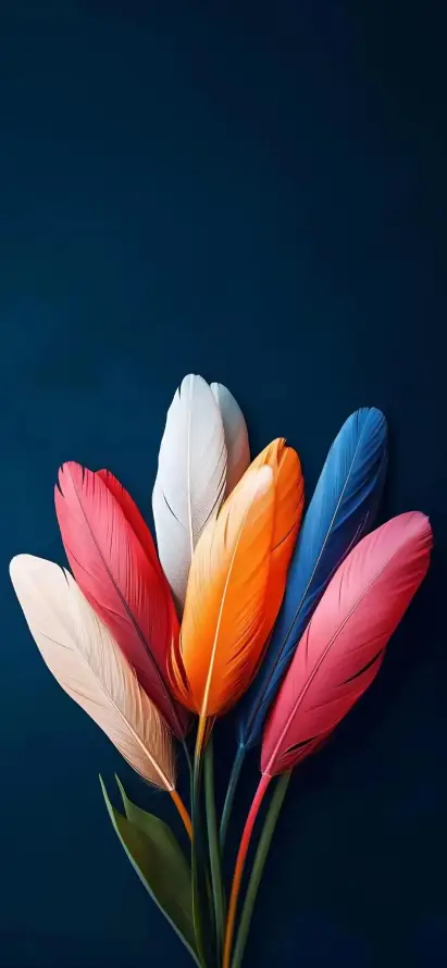 4k壁纸壁纸 - 手机 - 绿植 - 羽毛「哲风壁纸」