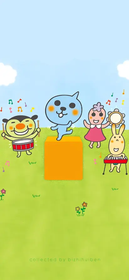 4k乐器壁纸 - 卡通 - 可爱 - 欢乐「哲风壁纸」