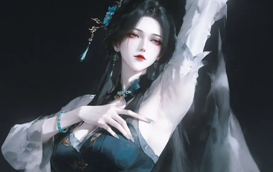 2k发饰壁纸-古典美人 - 古装-古风女子免费下载「哲风壁纸」