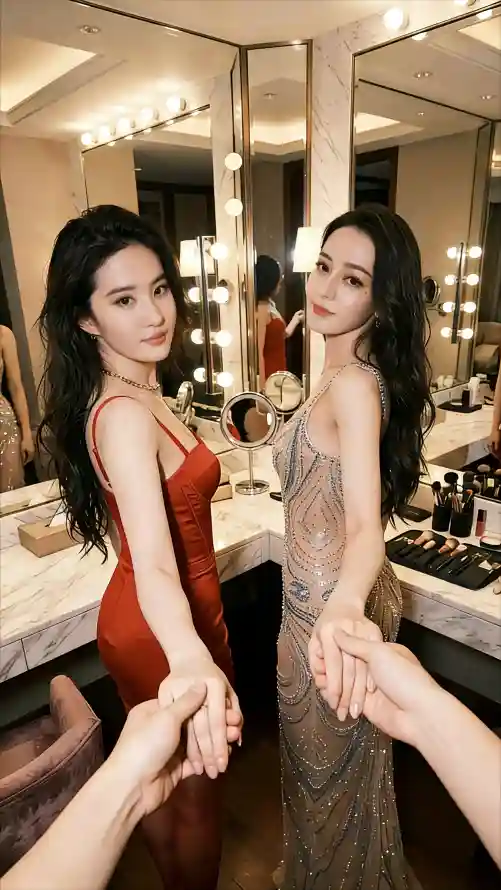 4k优雅壁纸 - 合影 - 妆容 - 室内「哲风壁纸」