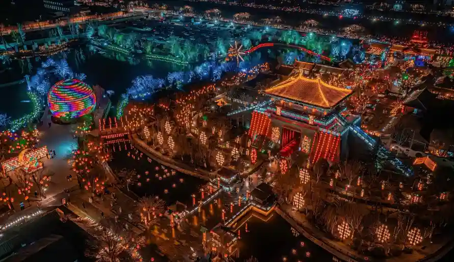 4k古城壁纸 - 城市 - 夜晚 - 夜景「哲风壁纸」
