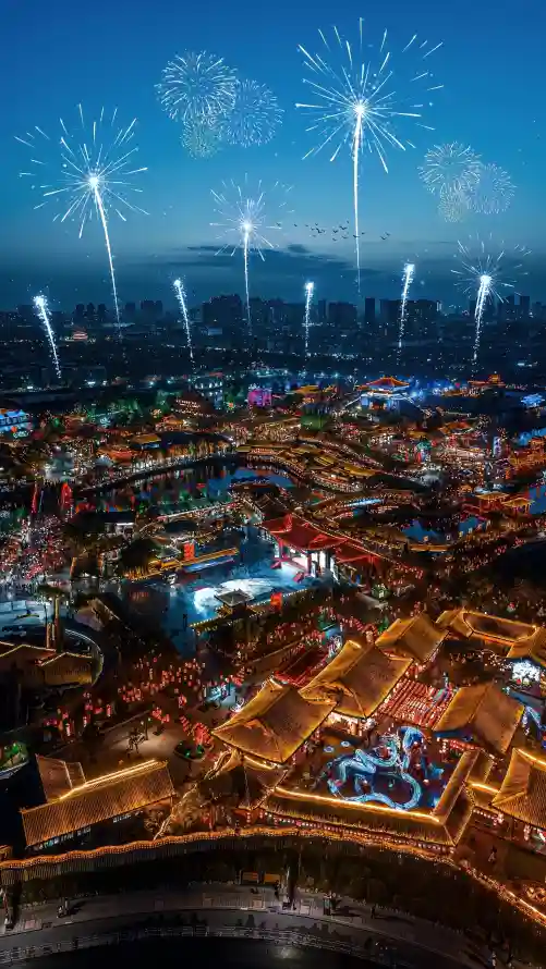 4k壁纸壁纸 - 夜晚 - 夜景 - 烟花「哲风壁纸」