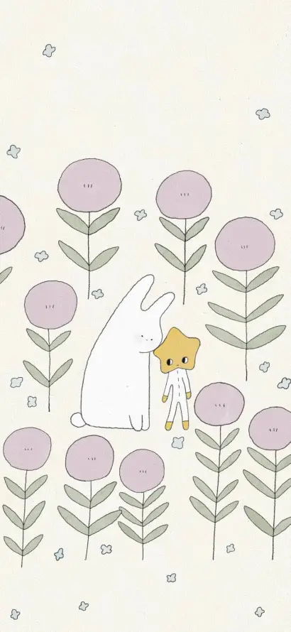 4k兔子壁纸 - 卡通 - 可爱 - 手绘「哲风壁纸」