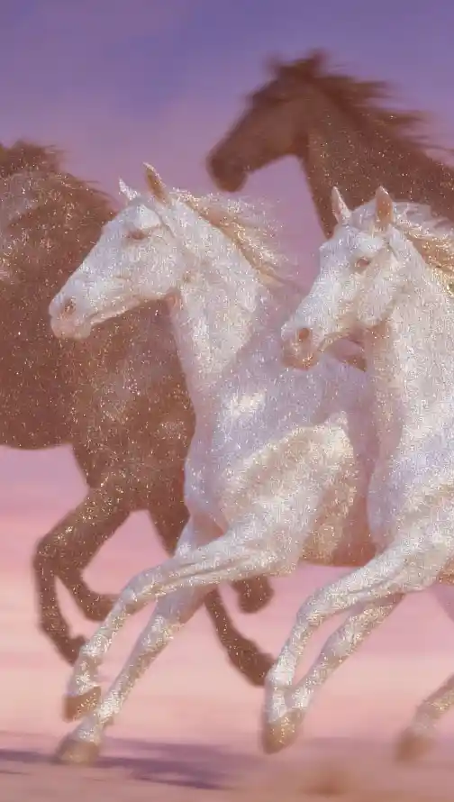 4k奔跑壁纸 - 尘土 - 闪钻 - 马驹「哲风壁纸」