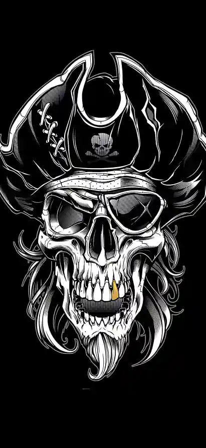 4k暗黑壁纸 - 眼罩 - 简约 - 黑白「哲风壁纸」