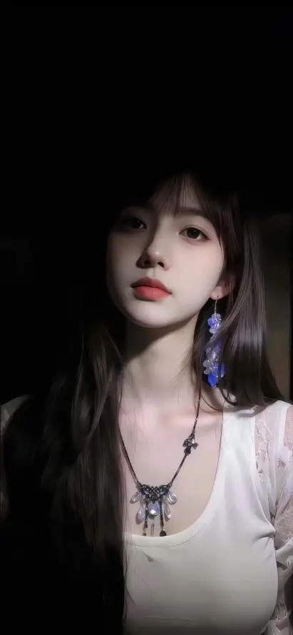 4k深景壁纸 - 项链 - Ios - 女性肖像「哲风壁纸」