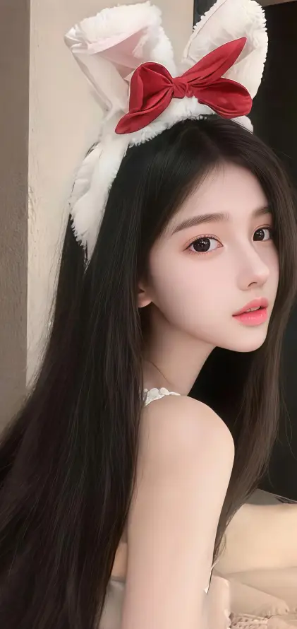 4k吊带壁纸 - 室内 - 红唇 - 美女「哲风壁纸」