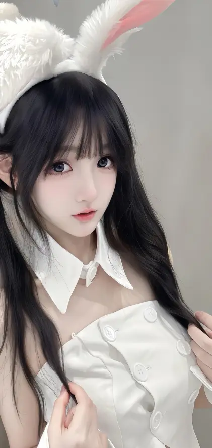 4k可爱壁纸 - 清纯 - 白衣 - 美女「哲风壁纸」