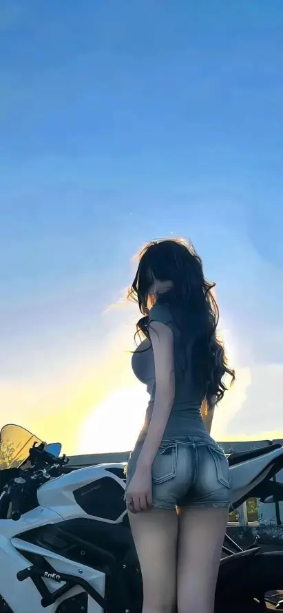 4k夕阳壁纸 - 户外 - 摩托 - 机车「哲风壁纸」