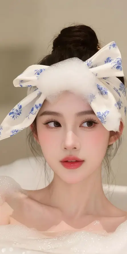 4k发带壁纸 - 护肤 - 泡泡 - 泡澡「哲风壁纸」