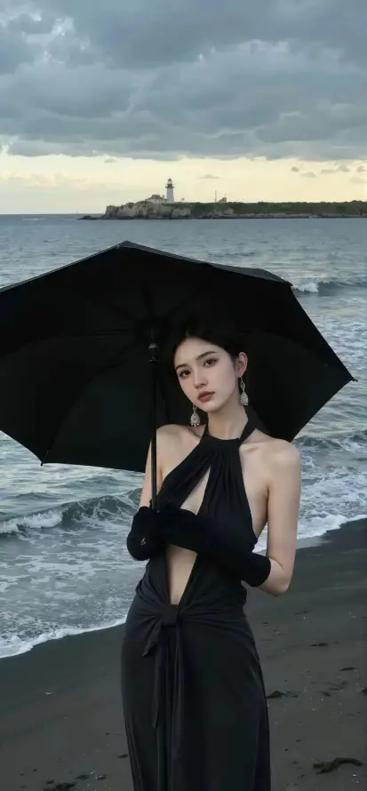 4k优雅壁纸 - 手套 - 气质 - 沙滩「哲风壁纸」