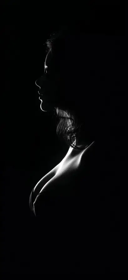 4k优雅壁纸 - 单色 - 性感 - 神秘「哲风壁纸」