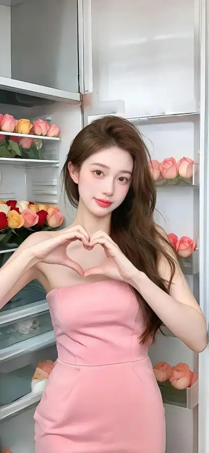 4k冰箱壁纸 - 花 - 室内 - 桃子「哲风壁纸」