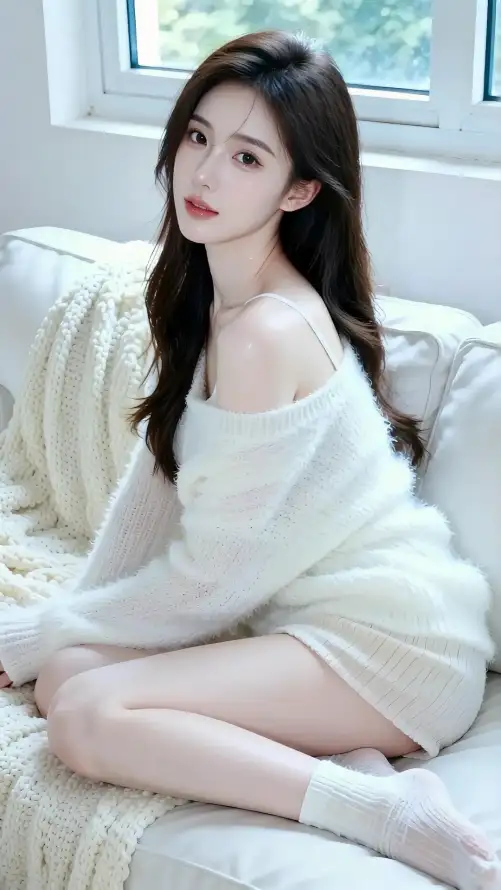 4k写真壁纸 - 坐姿 - 室内 - 居家「哲风壁纸」