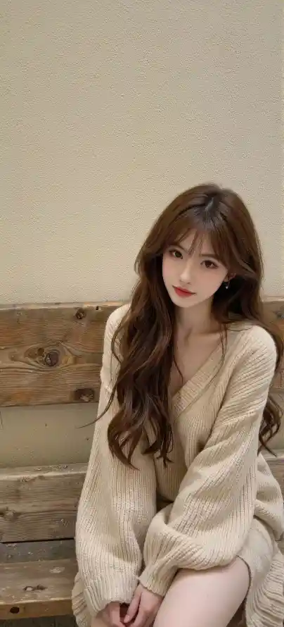 4k坐姿壁纸 - 女性 - 室内 - 时尚「哲风壁纸」