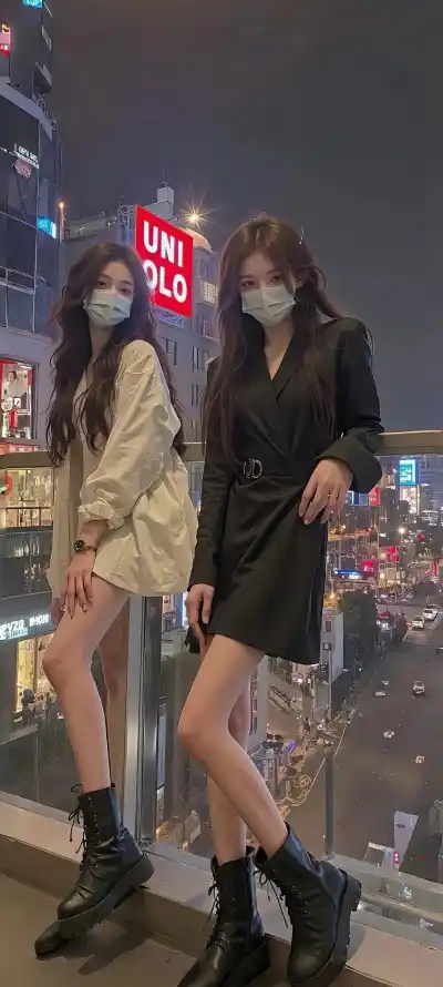 4k口罩壁纸 - 城市 - 夜晚 - 夜景「哲风壁纸」