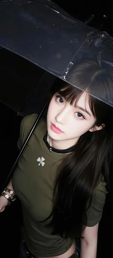 4k手链壁纸 - 美女 - 雨中 - 项链「哲风壁纸」