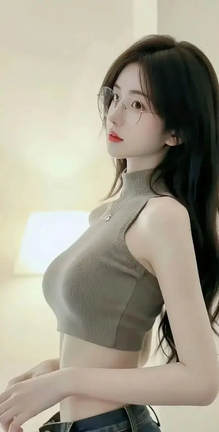 4k眼镜壁纸 - 红唇 - 美女 - Ios「哲风壁纸」