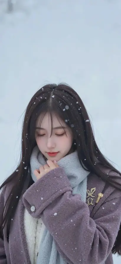 4k冬季壁纸 - 围巾 - 寒冷 - 户外「哲风壁纸」