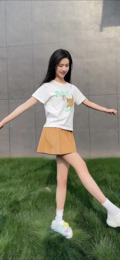 4k户外壁纸 - 活力 - 草地 - 长发「哲风壁纸」