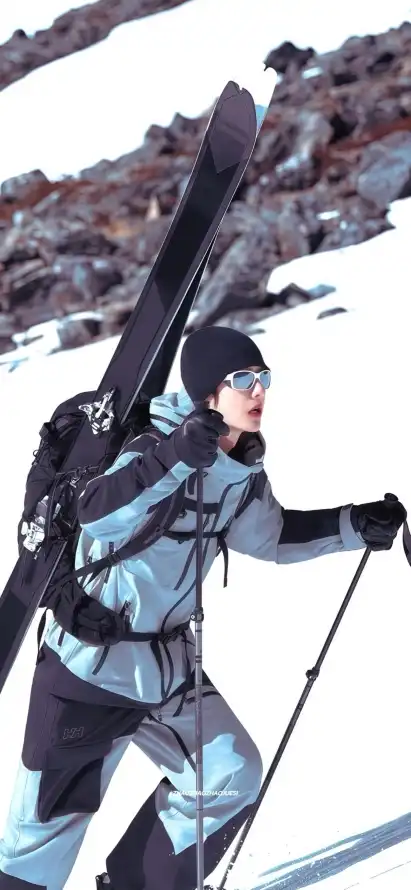 4k冬季壁纸 - 户外 - 插画 - 滑雪「哲风壁纸」