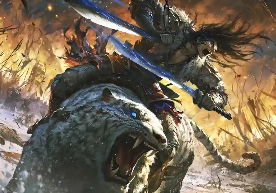 2k双刀壁纸-三国杀和巨虎-游戏角色壁纸推荐「哲风壁纸」