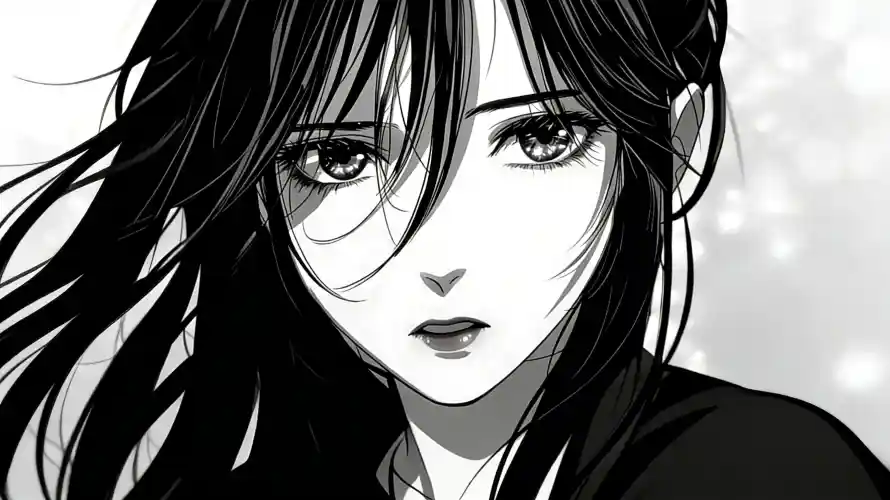 4k手绘壁纸 - 插画 - 简约 - 长发「哲风壁纸」